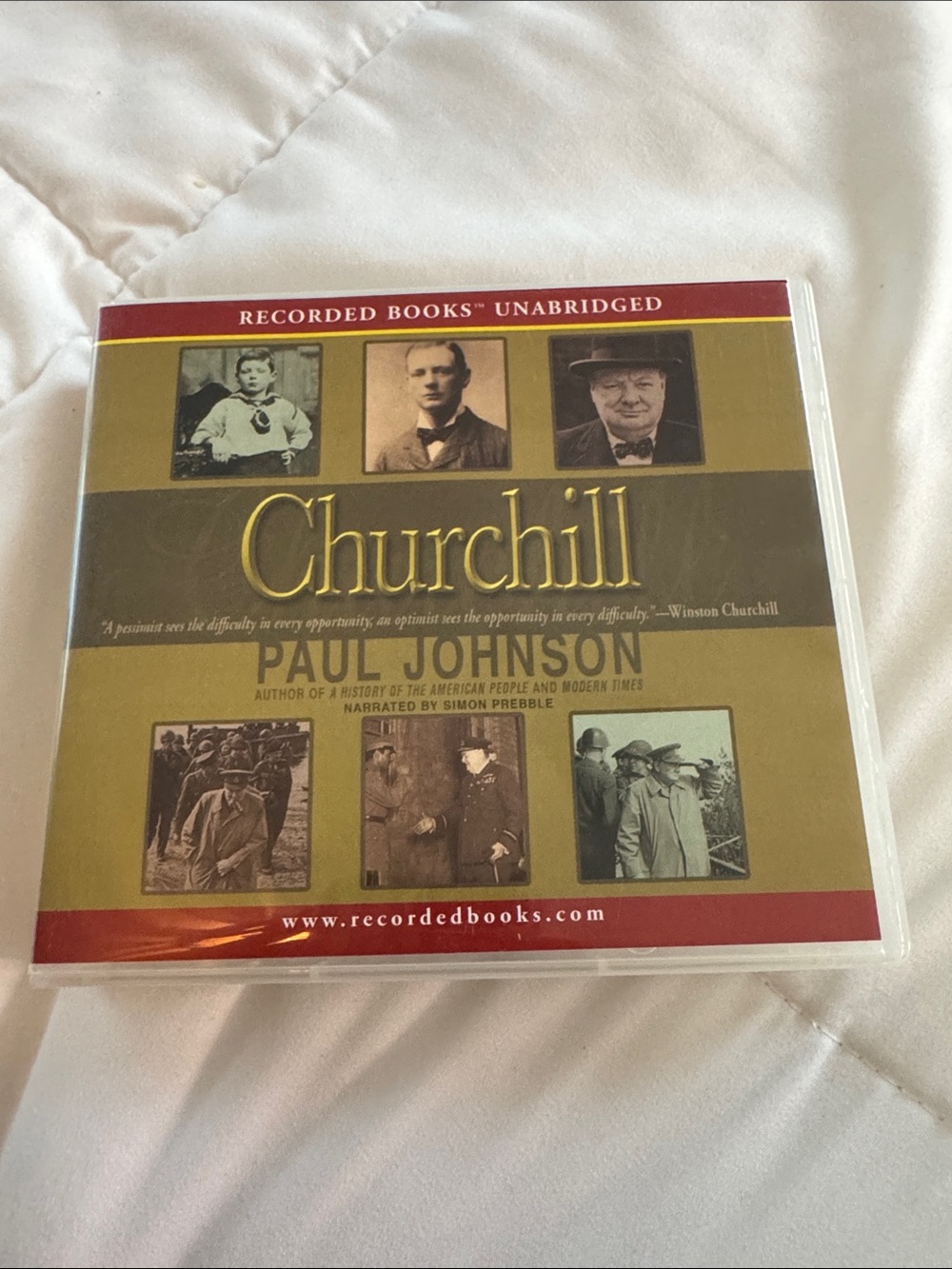 Full set Churchill by Paul Johnson (2009, Compact Disc, Unabridged edition)
